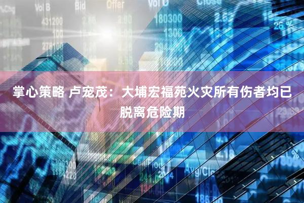 掌心策略 卢宠茂：大埔宏福苑火灾所有伤者均已脱离危险期